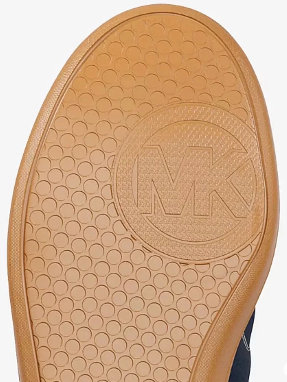 Michael Kors Navy Suede Sneakers Gum Sole Retro Low Top Designer Shoes size 7.5